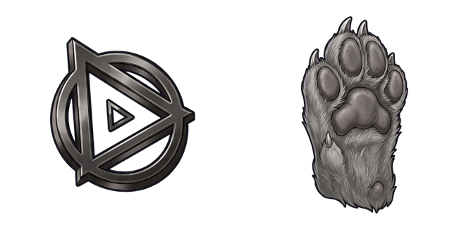 Therian Symbol & Wolf Paw Cursor