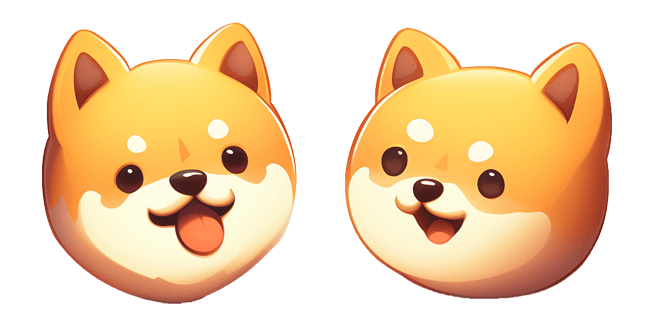 Cute Shiba Inu with Tongue Cursor