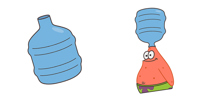 SpongeBob Patrick BottleHead Meme Cursor