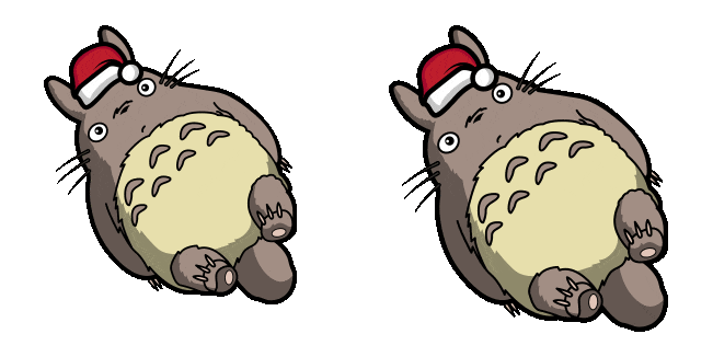 My Neighbor Totoro in Christmas Hat Animated Cursor
