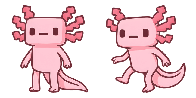 Minecraft Pink Axolotl Cursor