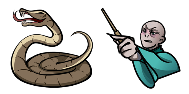 Harry Potter Voldemort & Nagini Cursor