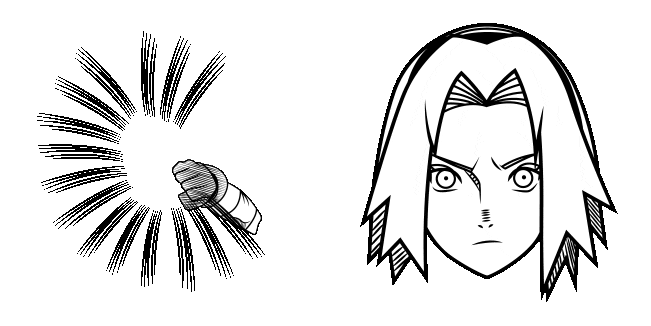 Naruto Sakura Haruno Manga Animated Cursor