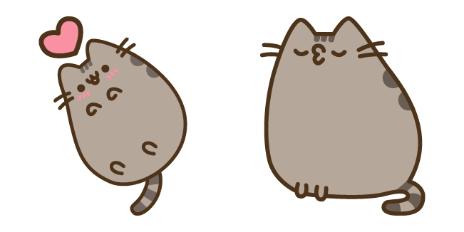 Pusheen the Cat Love Kiss Cursor