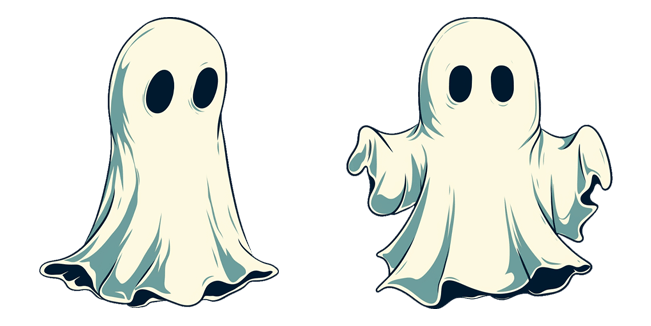 Retro Halloween Ghost Cursor