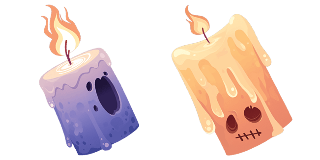 Halloween Horror Candles Cursor