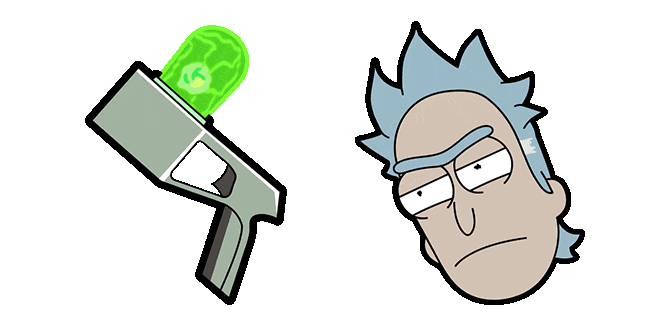 Rick and Morty Rick Prime & Portal Gun Animated Cursor