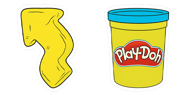 Yellow Play-Doh Cursor