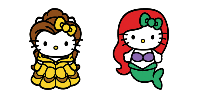 Sanrio x Disney Hello Kitty Bella & Ariel Cursor