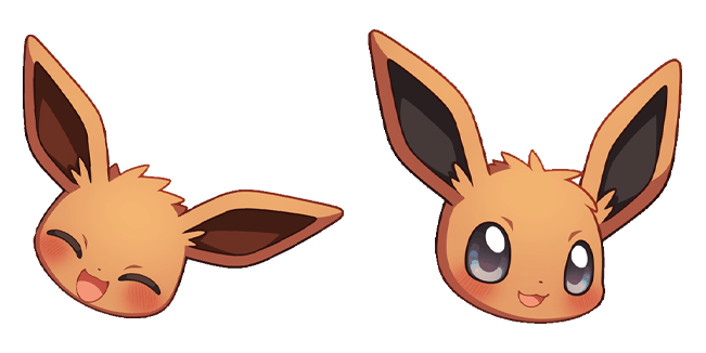 Pokemon Eevee Smiling & Wink Cursor