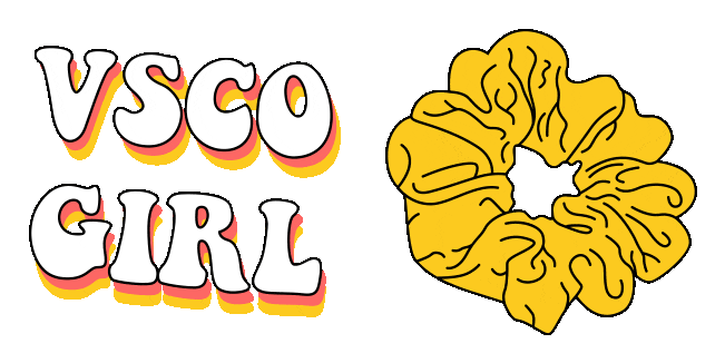 VSCO Girl & Scrunchie Animated Cursor