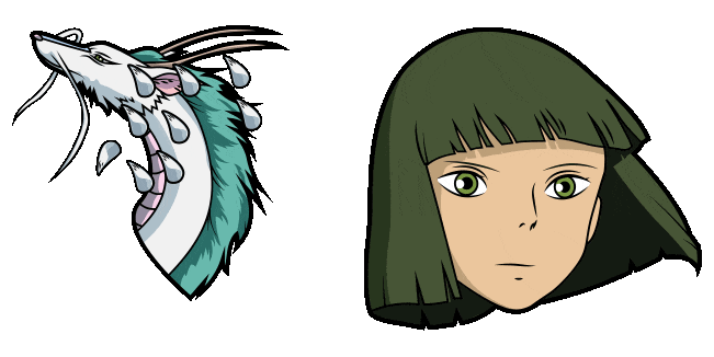 Spirited Away Haku Dragon Animated Cursor