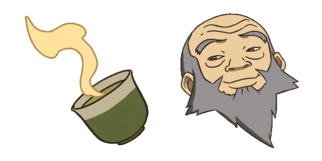 Avatar Iroh & Jasmine Tea Animated Cursor