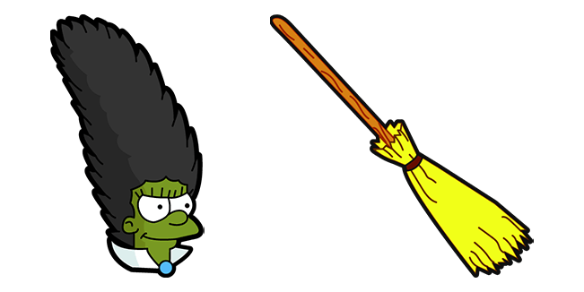 The Simpsons Marge the Witch & Broomstick Cursor
