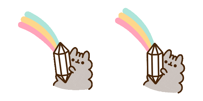 Pusheen the Cat Stormy with Crystal Animated Cursor