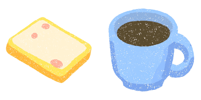 Cozy Breakfast Toast & Coffee Cursor