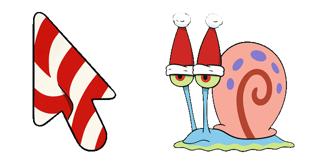 SpongeBob Christmas Gary the Snail Cursor