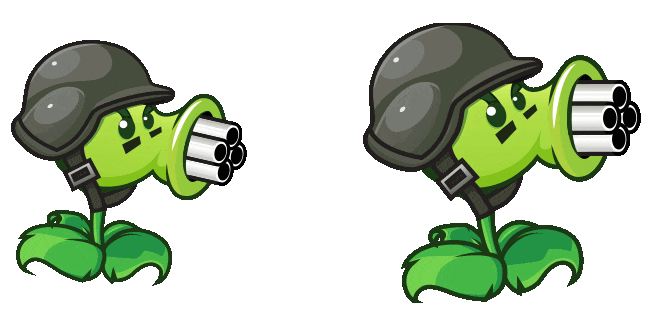 Plants vs. Zombies Gatling Pea Animated Cursor