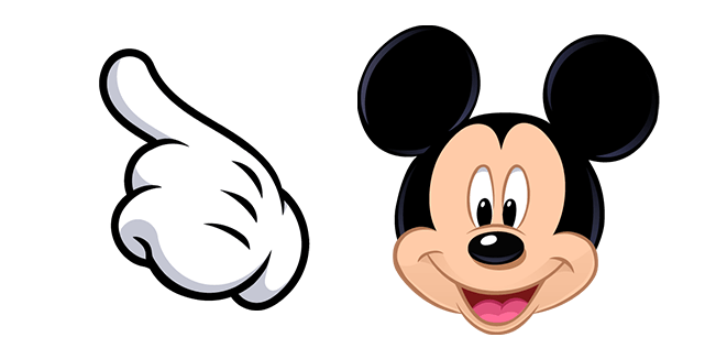 Mickey Mouse & Hand Cursor