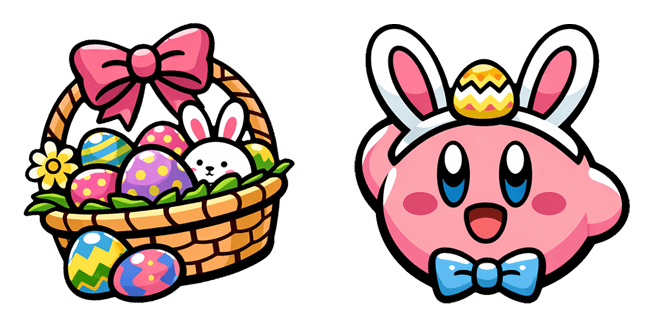 Easter Kirby & Basket Cursor