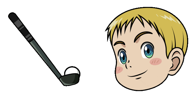Rising Impact Gawain Nanaumi & Golf Stick Animated Cursor