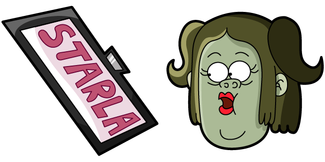 Regular Show Starla & Badge Cursor