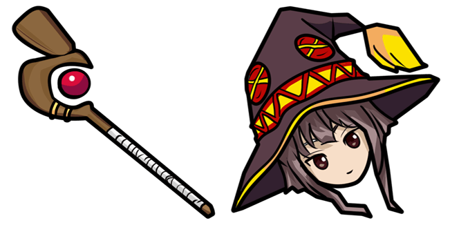 KonoSuba Megumin & Staff Cursor