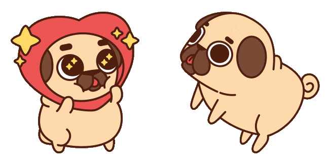 Kawaii Puglie Pug Animated Cursor