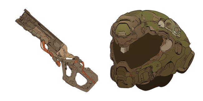 Cyber Soldier Weapon & Helmet Cursor