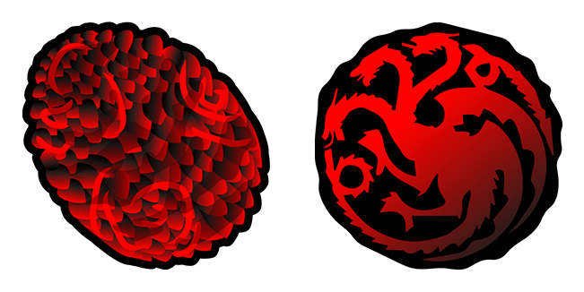 Game of Thrones Targaryen Sigil & Dragon Egg Cursor