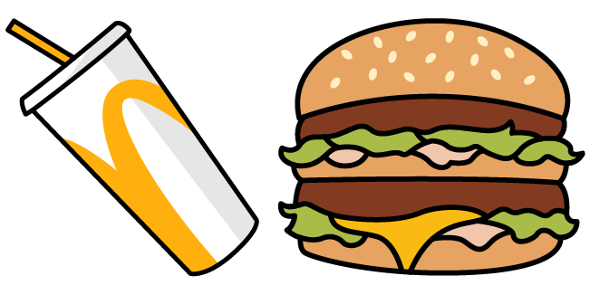 McDonald's Cola & Burger Cursor