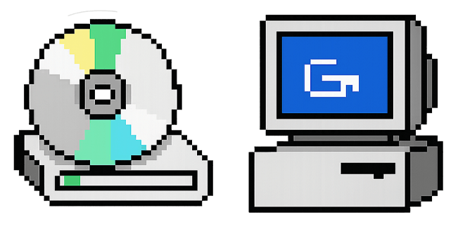 Windows 95/98 CD-ROM & My Computer Icon Cursor