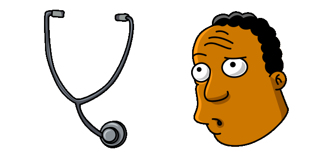 The Simpsons Dr. Hibbert & Stethoscope Animated Cursor