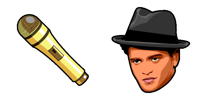 Bruno Mars & Mic Animated Cursor