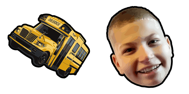 Jayden's Bus is Here Meme Cursor