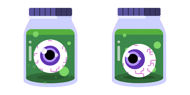 Halloween Eyeball Potion Animated Cursor
