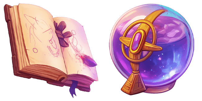 Magic Book & Orb Cursor