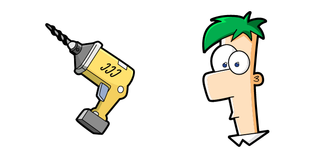 Phineas and Ferb Ferb Fletcher & Drill Cursor