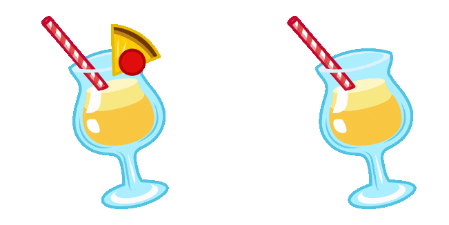Summer Cocktail Animated Cursor