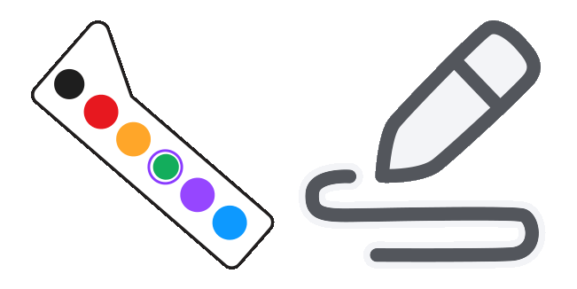 Canva Brush & Palette Animated Cursor