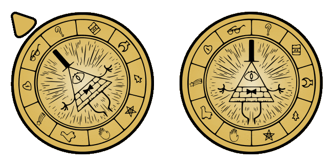 Gravity Falls Bill Cipher Zodiac Animated Cursor
