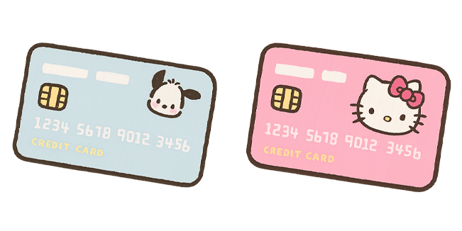 Sanrio Pochacco & Hello Kitty Credit Card Cursor