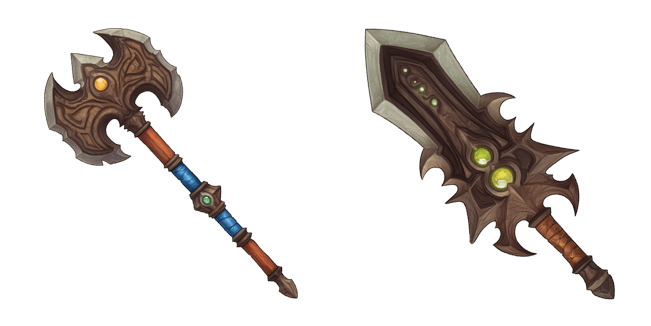 Barbarian Axe & Sword Cursor