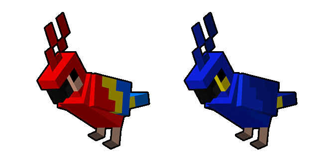 Minecraft Parrot Animated Cursor