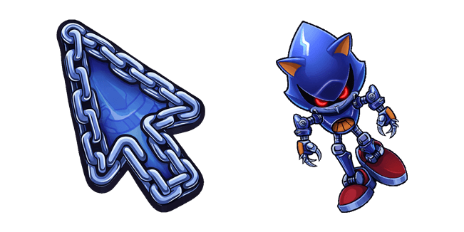 Metal Sonic Robot & Chain Arrow Cursor