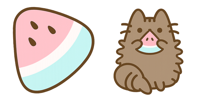 Pusheen The Cat Watermelon & Pip Cursor