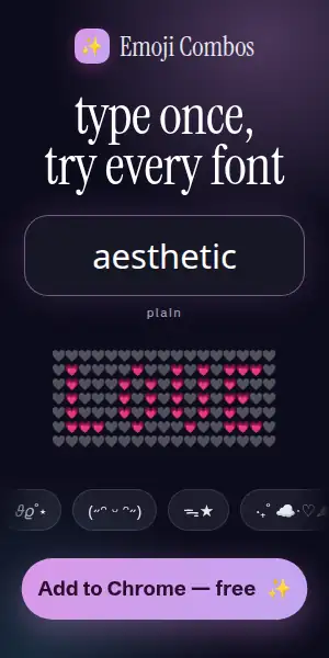 [Emoji Combos] Try Every Font
